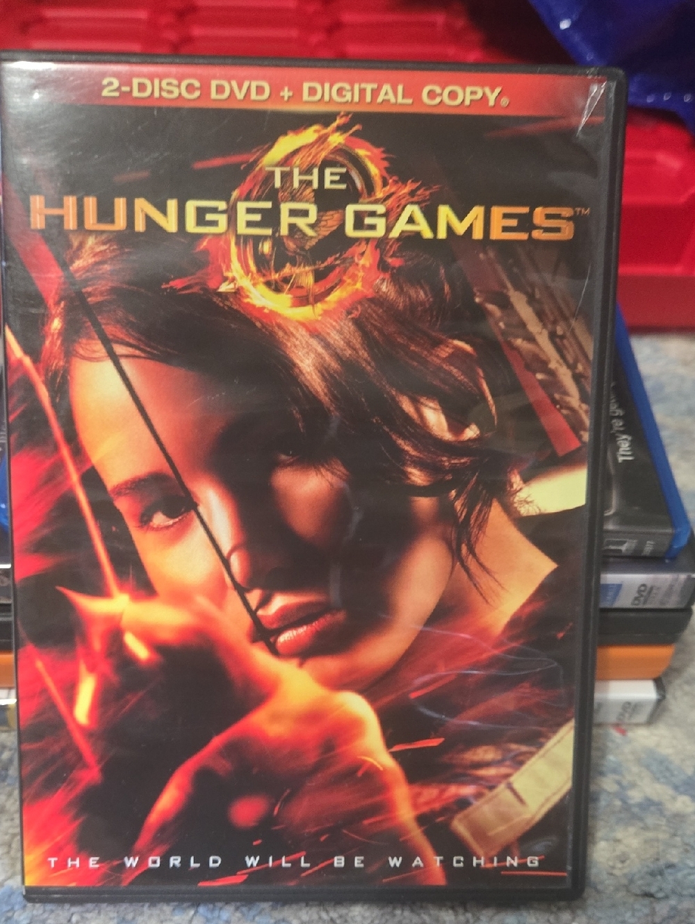 The Hunger Games DVD - Red/Orange Cover